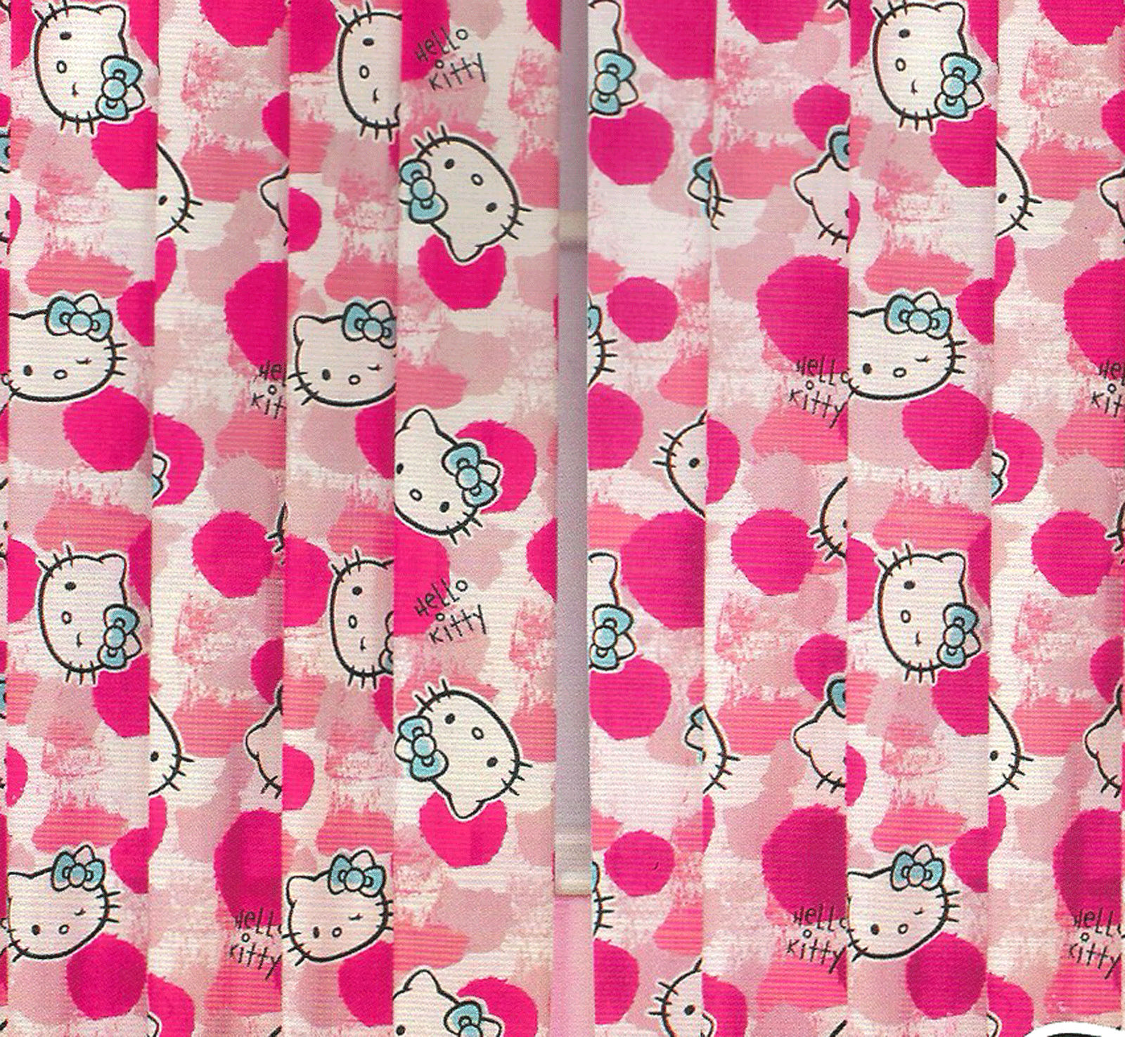 HELLO KITTY PINK CURTAINS 66" x 54" 66" x 72" DROP GIRLS KIDS CHARACTER