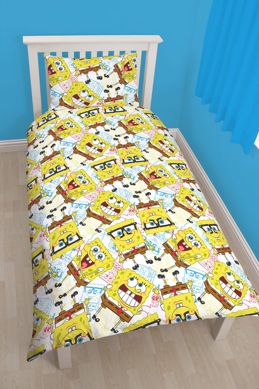 SPONGEBOB SQUAREPANTS LEGEND REVERSIBLE SINGLE DUVET QUILT COVER