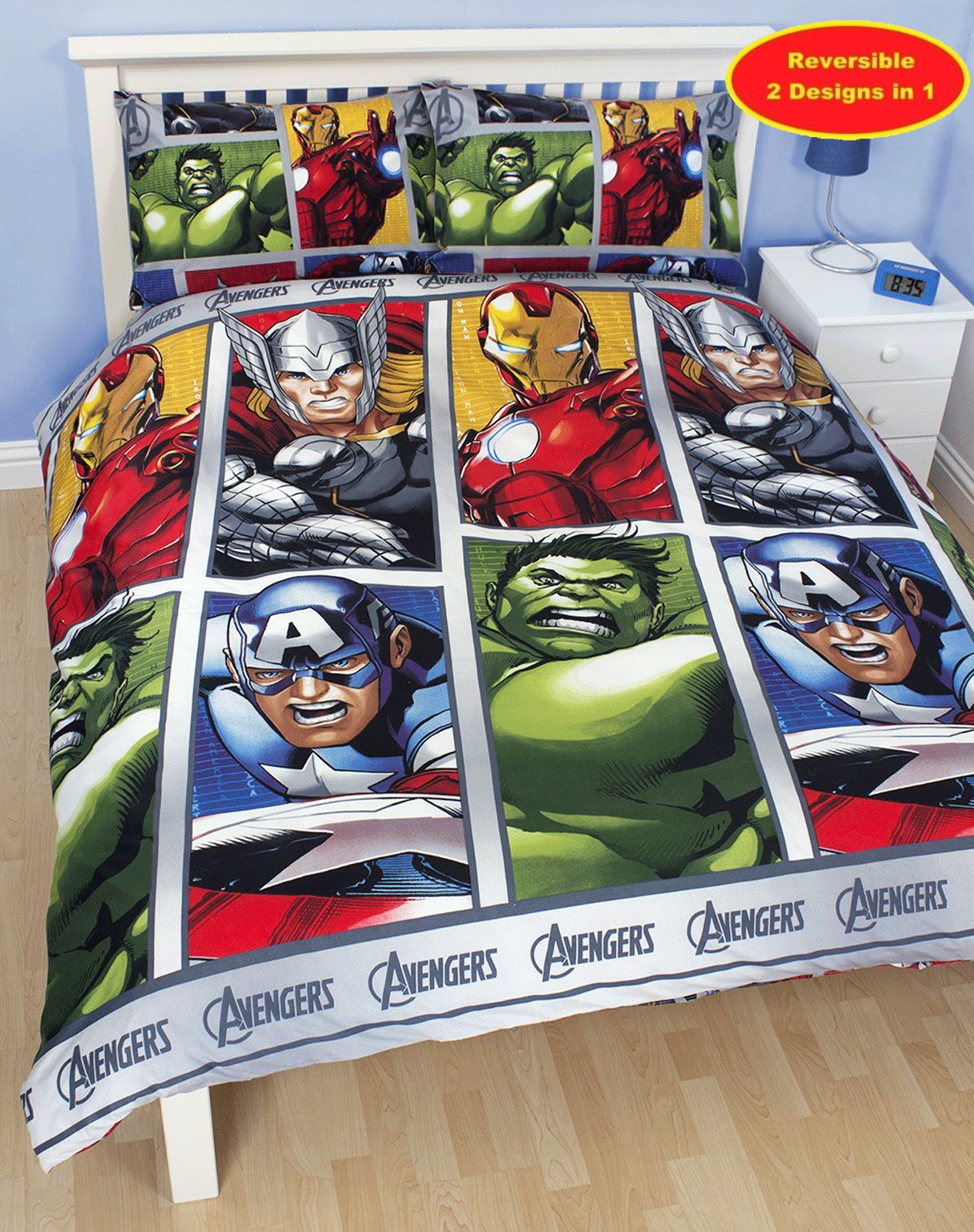 MARVEL AVENGERS ACCESSORIES BEDDING SINGLE DOUBLE FLEECE CUSHION