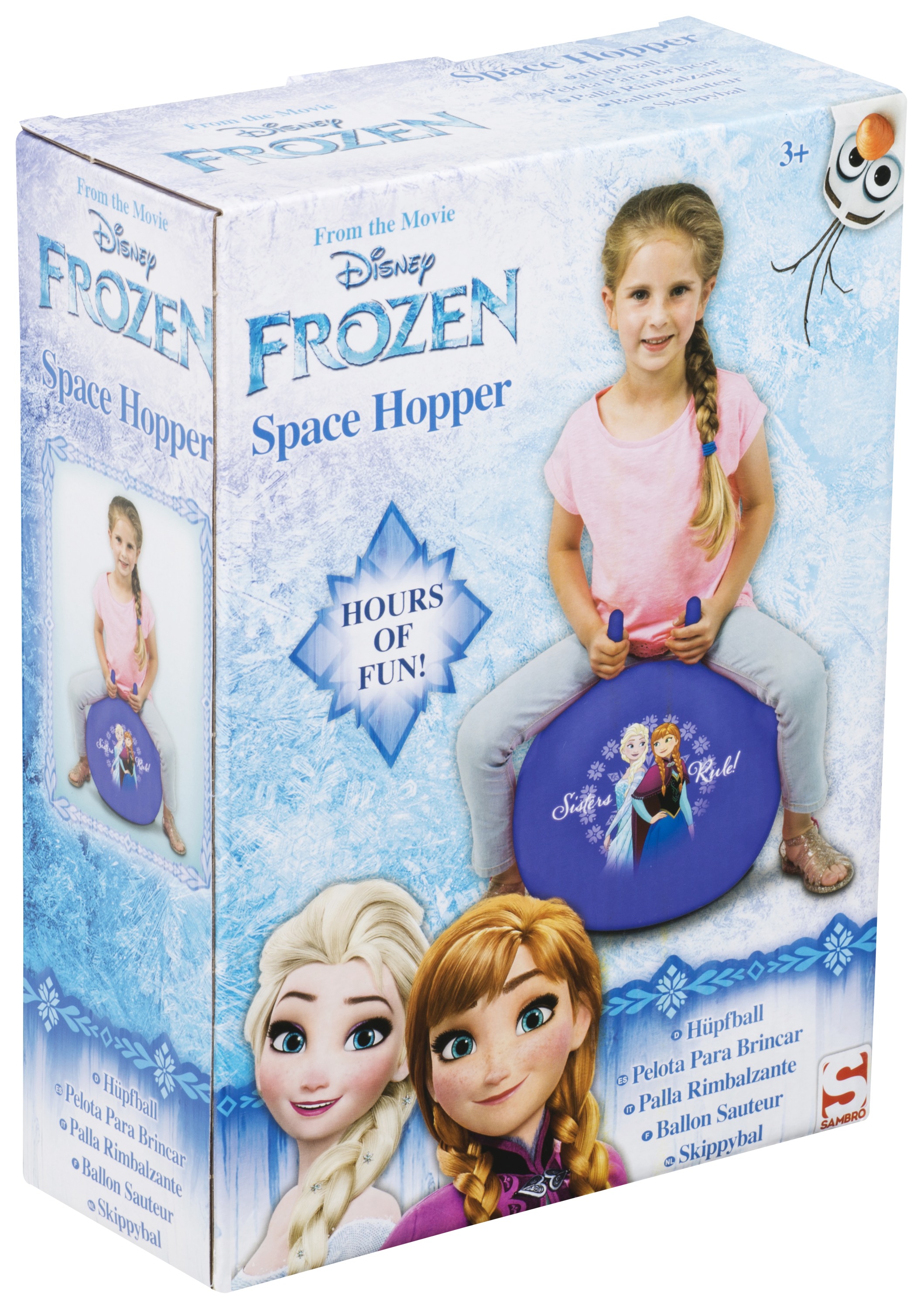 NEW DISNEY FROZEN SPACE HOPPER BOUNCY BALL KIDS OUTDOOR INDOOR TOY