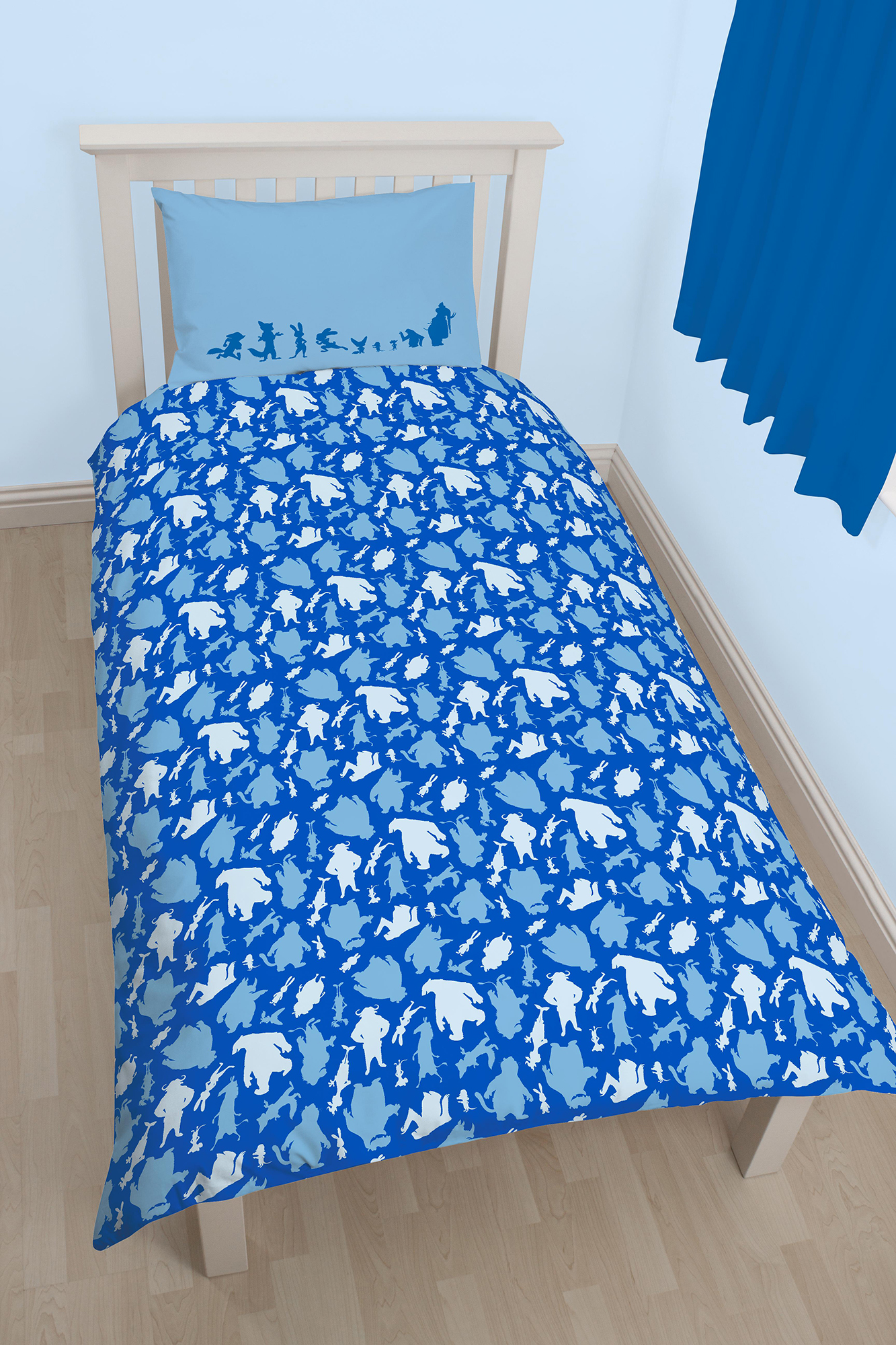 DISNEY ZOOTROPOLIS WILDE SINGLE DUVET QUILT COVER SET WHITE BOYS GIRLS