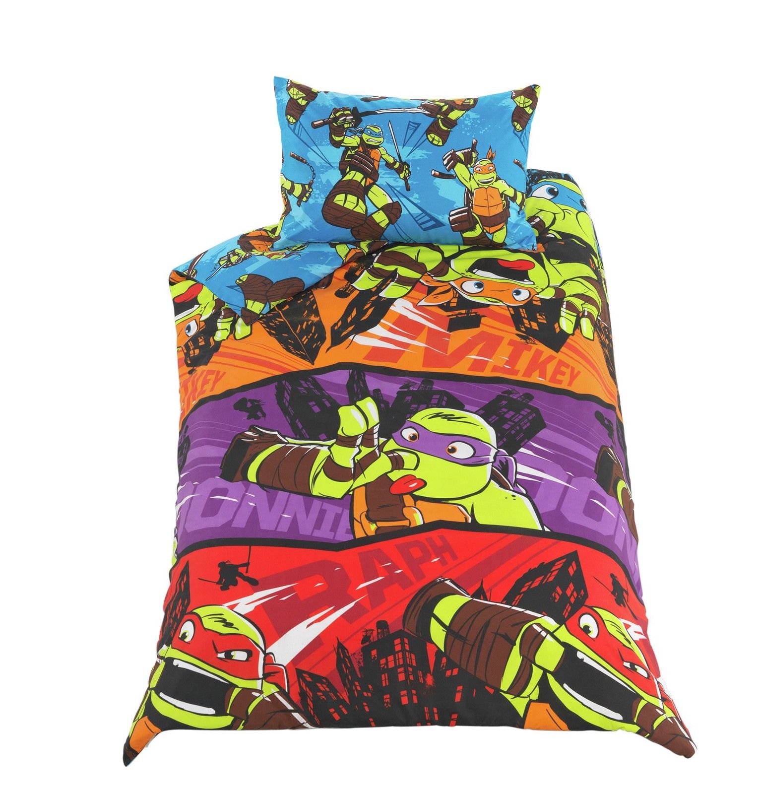 TEENAGE MUTANT NINJA TURTLES PELÍCULA EDREDÓN INDIVIDUAL AZUL JUEGO