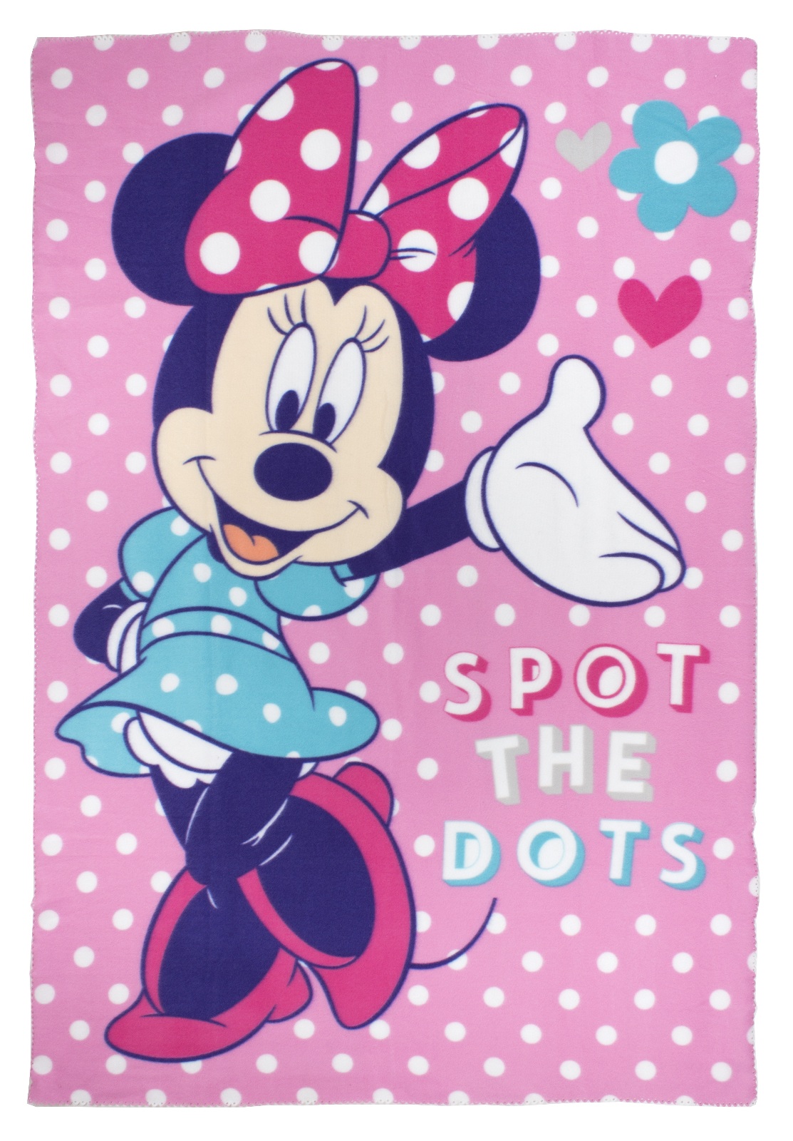 Disney Hot Pink Black Polka Dot Minnie Mouse Soft Coral ...