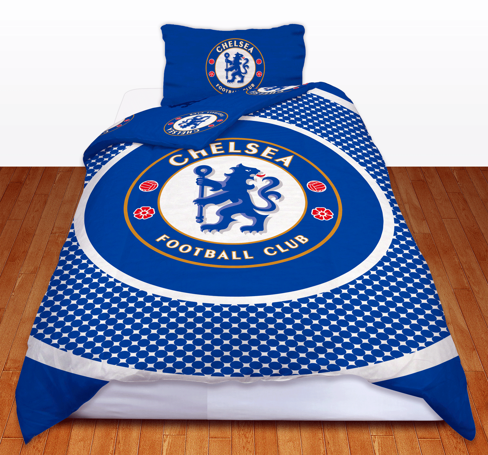 CHELSEA FC FOOTBALL CLUB SINGLE DUVET QUILT COVER BEDDING SET CHOICE OF ...