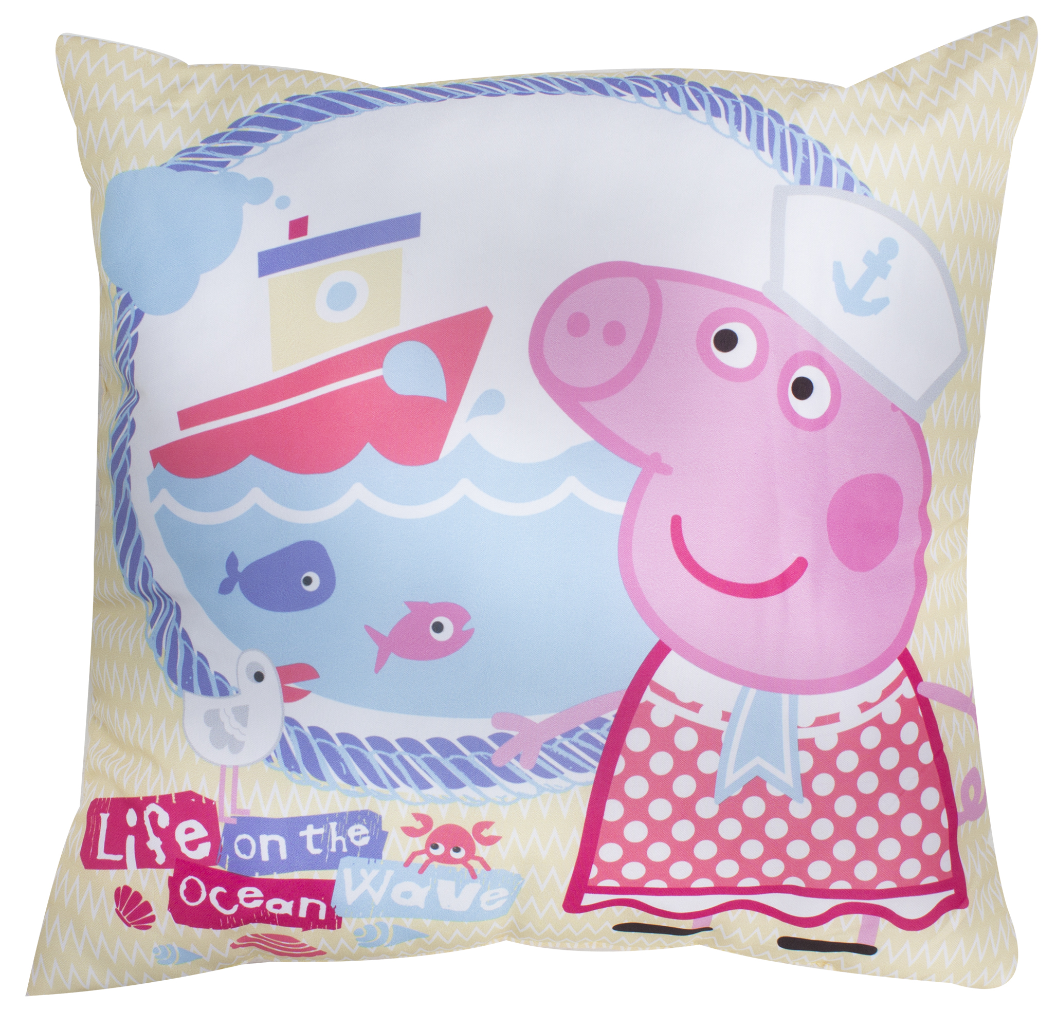 NEW PEPPA PIG CHILDRENS SUPER SOFT CUSHION PILLOW GIRLS KIDS BEDROOM ...