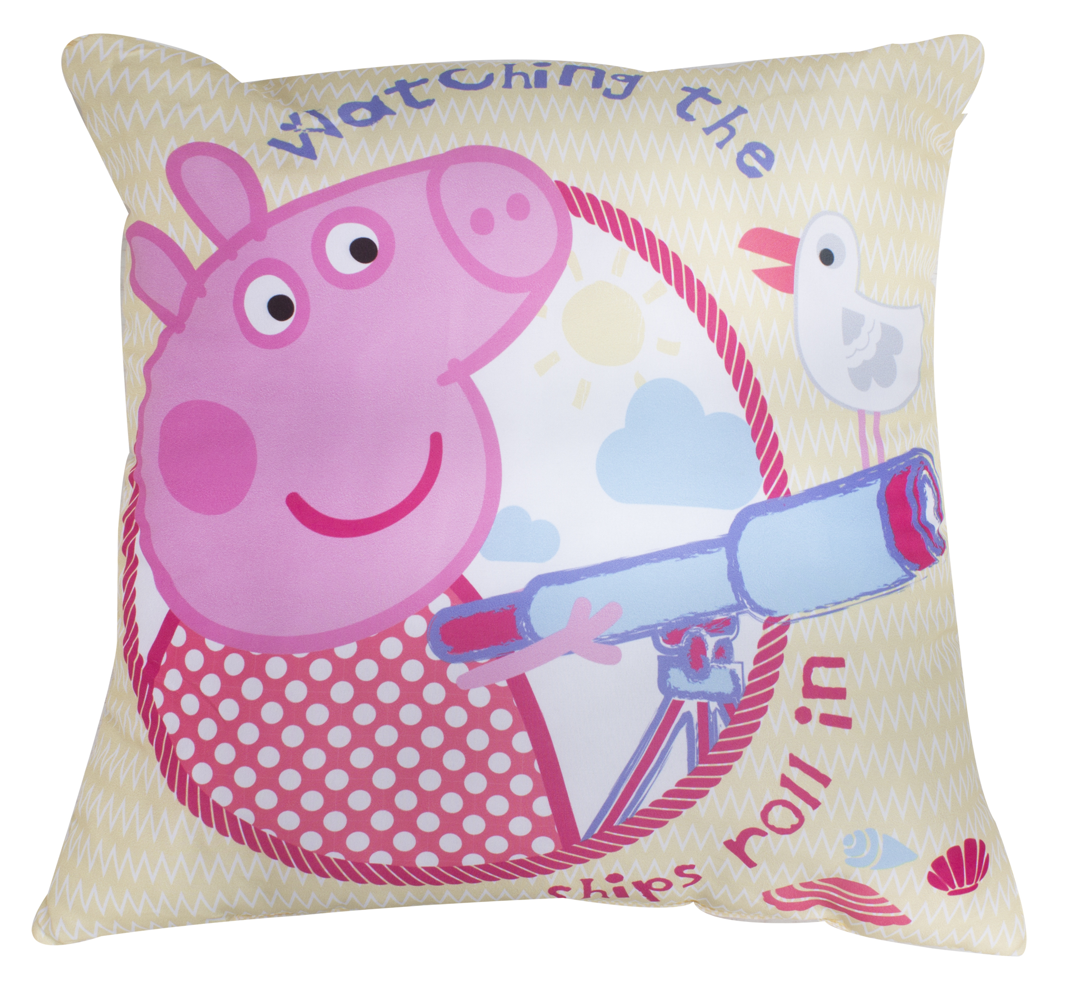 NEW PEPPA PIG CHILDRENS SUPER SOFT CUSHION PILLOW GIRLS KIDS BEDROOM ...